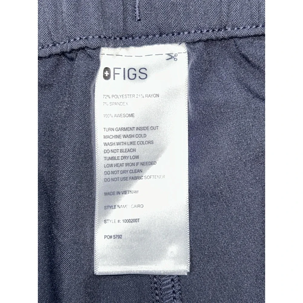 FIGS Pants Mens L Gray Cairo Cargo Stretch Scrub Technical Collection Medical